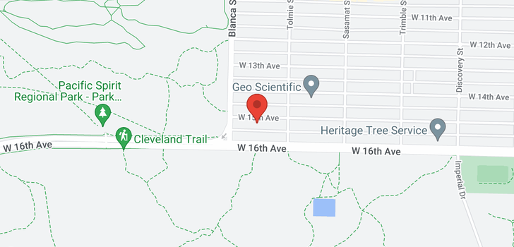map of 4644 W 15TH AVENUE